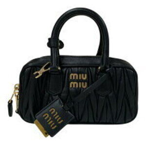 Miu Miu Acardi Bag Black Matelasse Leather